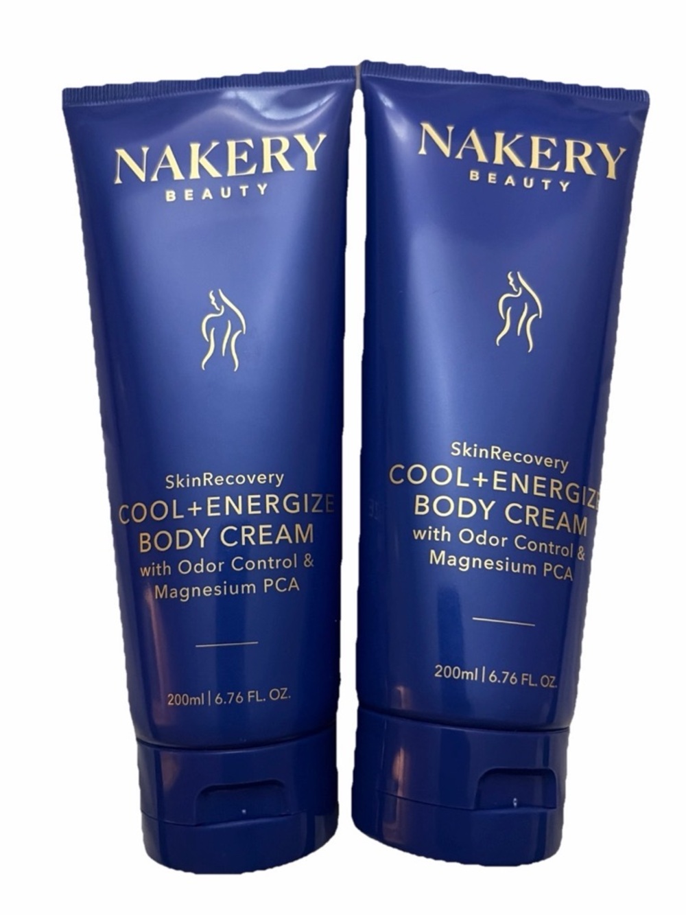 (2) Nakery Beauty Skin Recovery Cool + Energize Body Creams 6.76oz SEALED